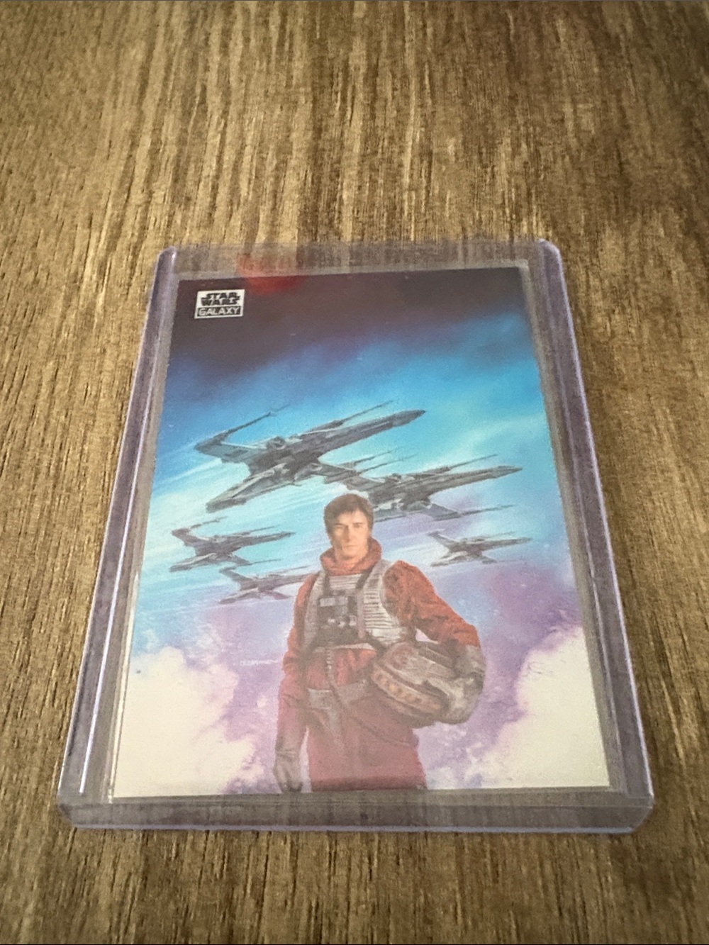 Star Wars Galaxy Wedge Antilles X-Wing Pilot Art Card